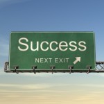 Success Road Sign